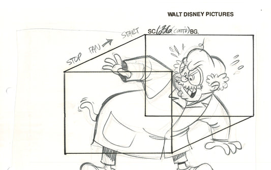 Chip n Dale Rescue Rangers Original Production Animation Storyboard Walt Disney FIRST EPISODE 1988 A198