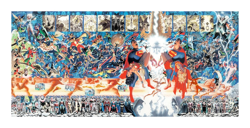 Crisis Alex Ross DC Superman Justice League Comics SIGNED Limited Edition Print on Paper of 35 PP