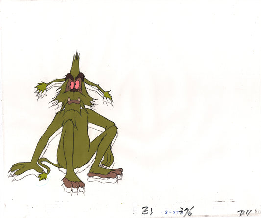 Star Wars: Ewoks Original Production Animation Cel and Drawing (drawing is stuck) from Lucasfilm C-D11