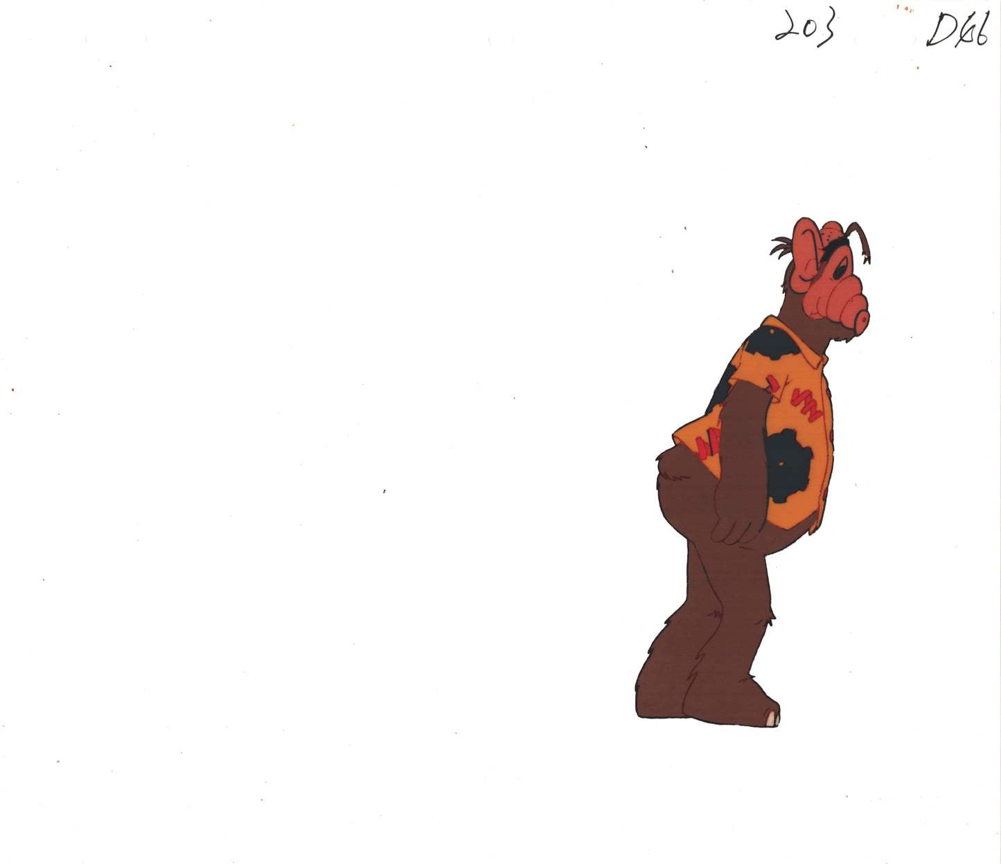 ALF The Animated Series Production Animation Cel and Drawing DIC Melmac B-d6