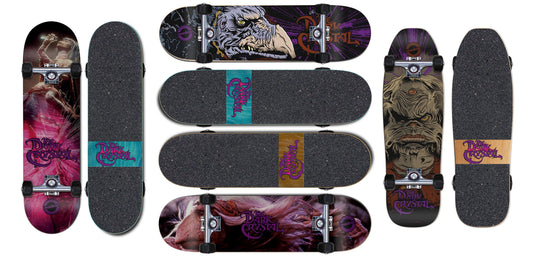The Dark Crystal Collection Jim Henson Madrid Skateboard SET OF FOUR Complete