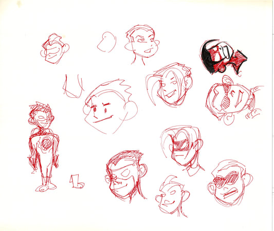 Dave Bullock Hand-Drawn Comic Illustration for Covers and Book DC H3