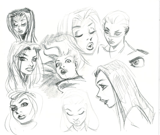 Dave Bullock Hand-Drawn Comic Illustration for Covers and Book DC H4