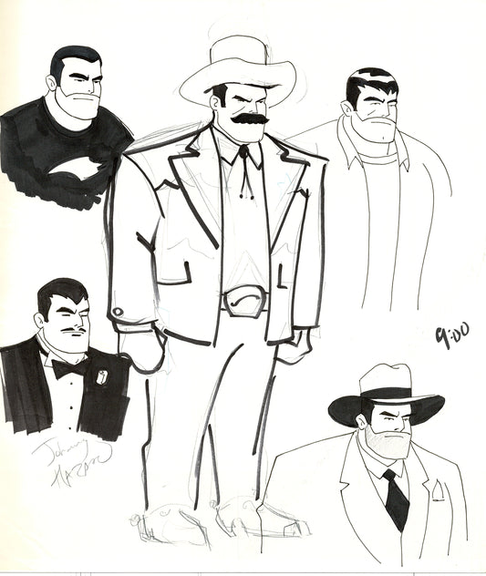 Dave Bullock Hand-Drawn Comic Illustration for Covers and Book DC H9