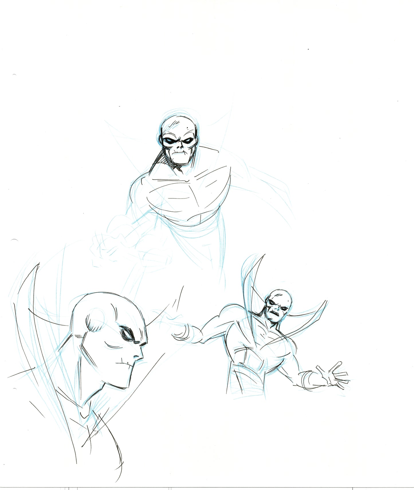 Dave Bullock Hand-Drawn Comic Illustration for Covers and Book DC H11