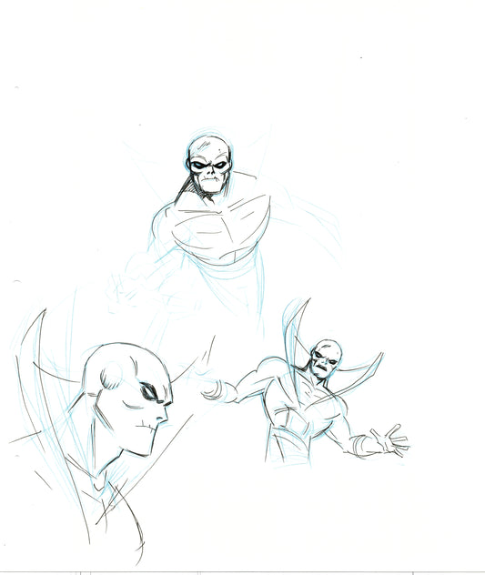 Dave Bullock Hand-Drawn Comic Illustration for Covers and Book DC H11