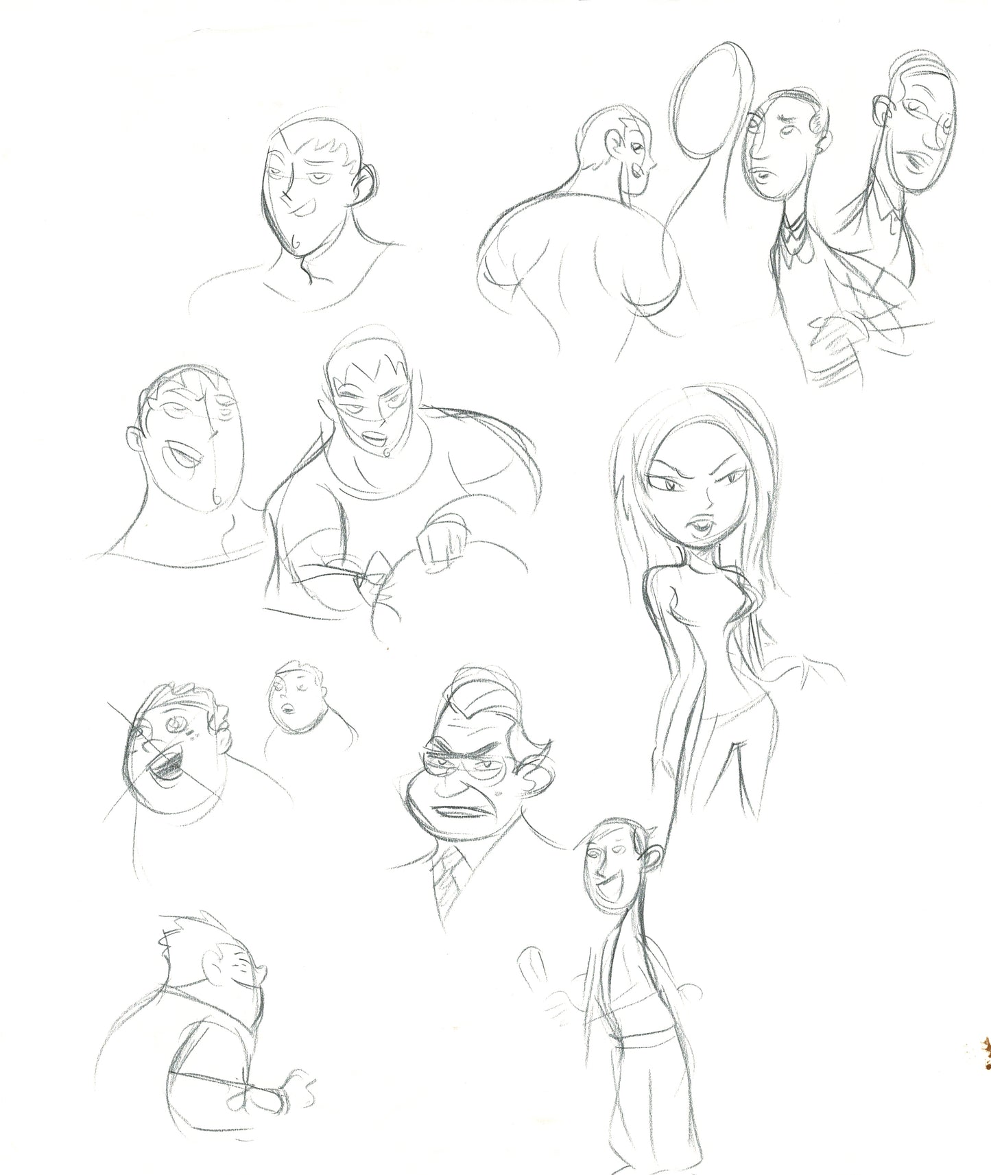 Dave Bullock Hand-Drawn Comic Illustration for Covers and Book DC H14