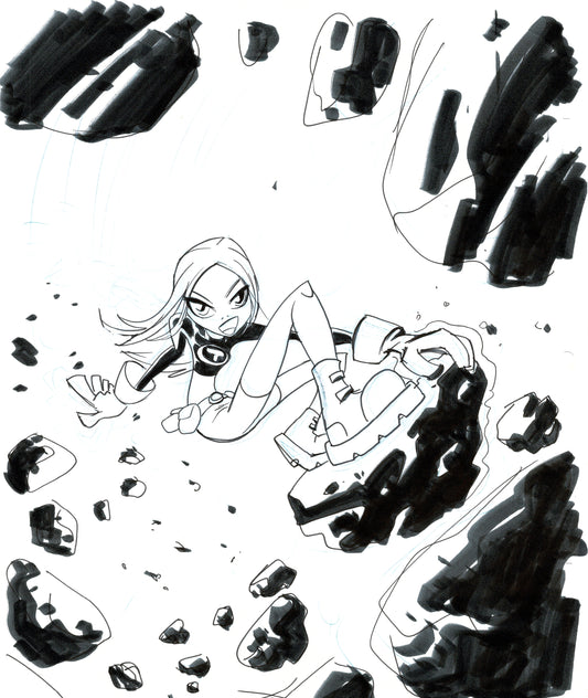 Dave Bullock Hand-Drawn Comic Illustration for Covers and Book DC H19