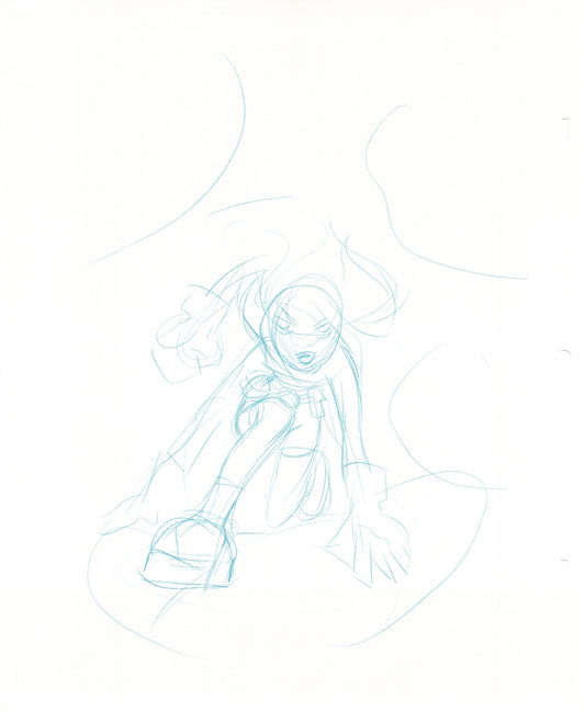 Dave Bullock 2 LOT Hand-Drawn Comic Illustrations for Covers and Book DC L1