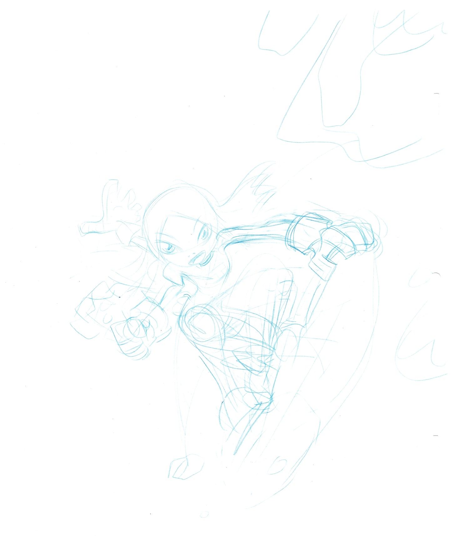 Dave Bullock 2 LOT Hand-Drawn Comic Illustrations for Covers and Book DC L7