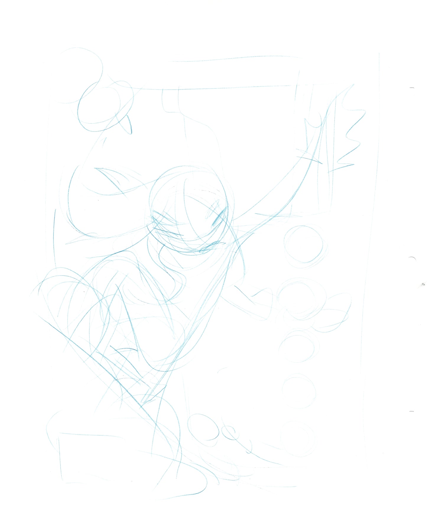 Dave Bullock 2 LOT Hand-Drawn Comic Illustrations for Covers and Book DC L11