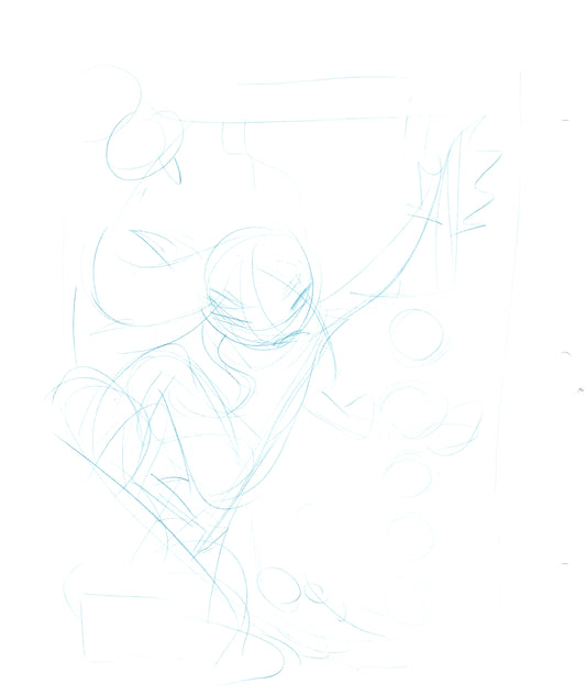 Dave Bullock 2 LOT Hand-Drawn Comic Illustrations for Covers and Book DC L11