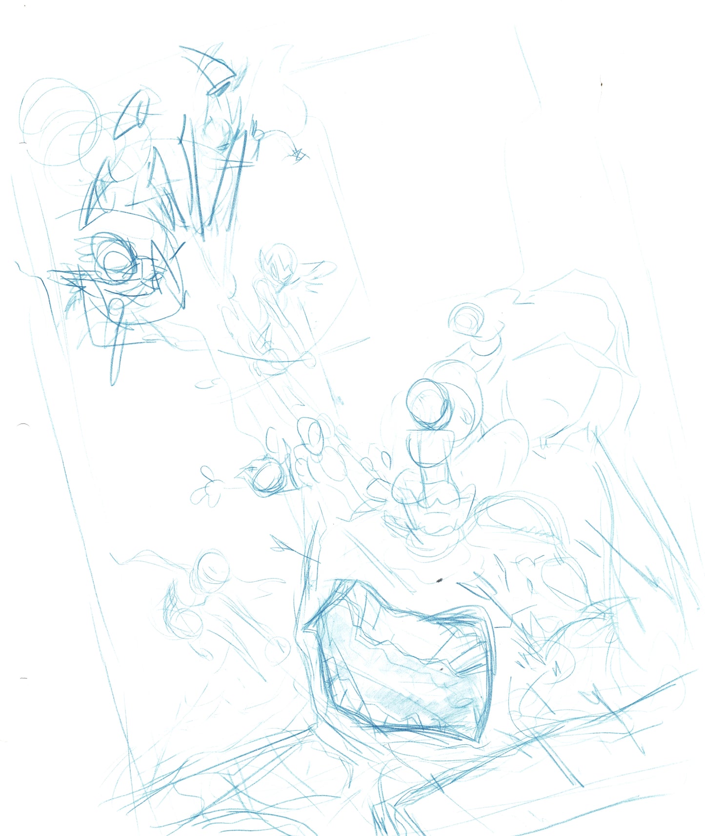 Dave Bullock 2 LOT Hand-Drawn Comic Illustrations for Covers and Book DC L13