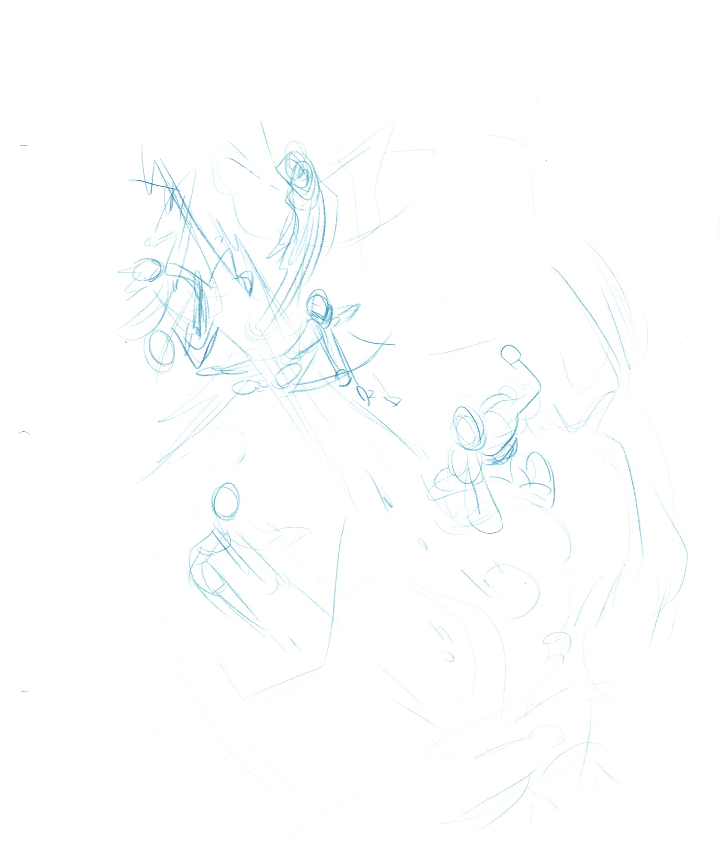 Dave Bullock 2 LOT Hand-Drawn Comic Illustrations for Covers and Book DC L15