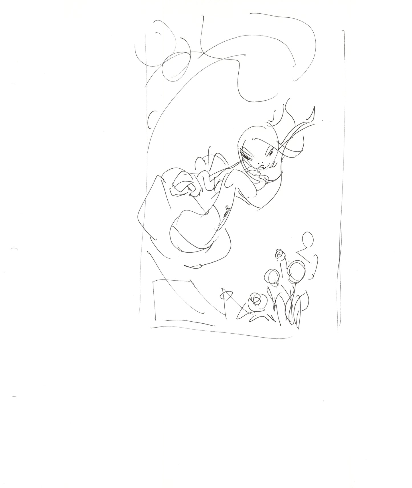 Dave Bullock 2 LOT Hand-Drawn Comic Illustrations for Covers and Book DC L21