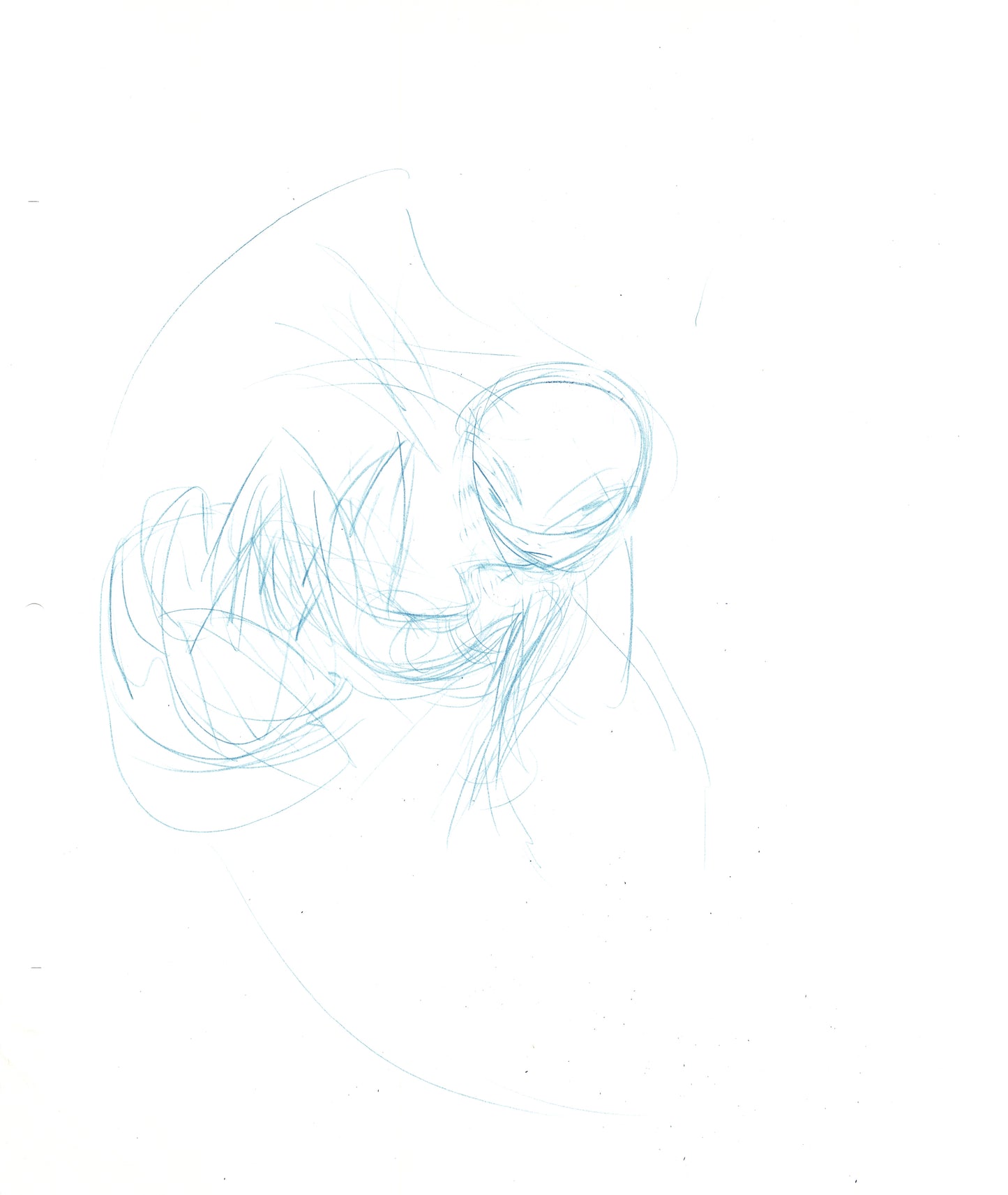 Dave Bullock 2 LOT Hand-Drawn Comic Illustrations for Covers and Book DC L29