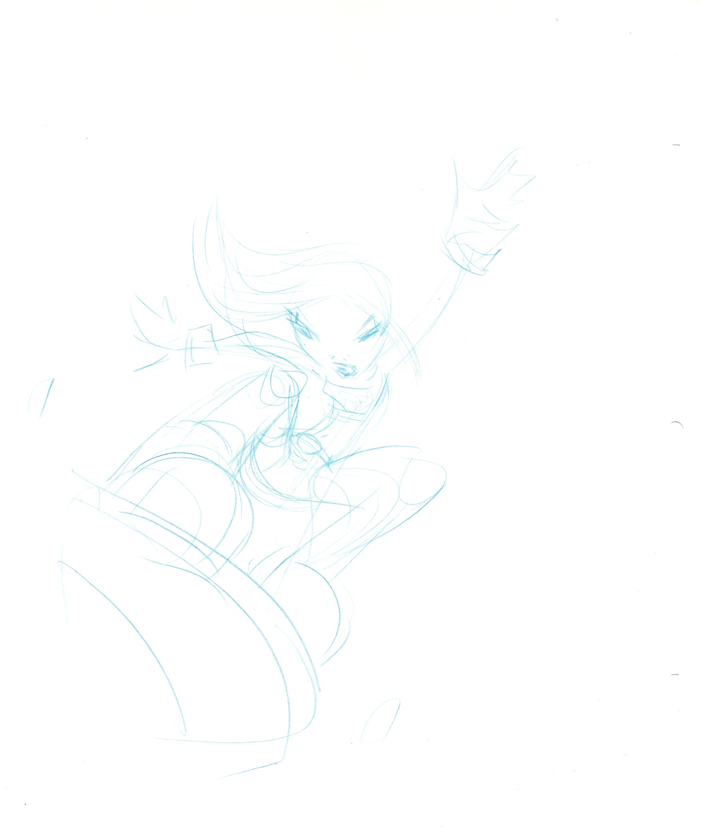 Dave Bullock 2 LOT Hand-Drawn Comic Illustrations for Covers and Book DC L33