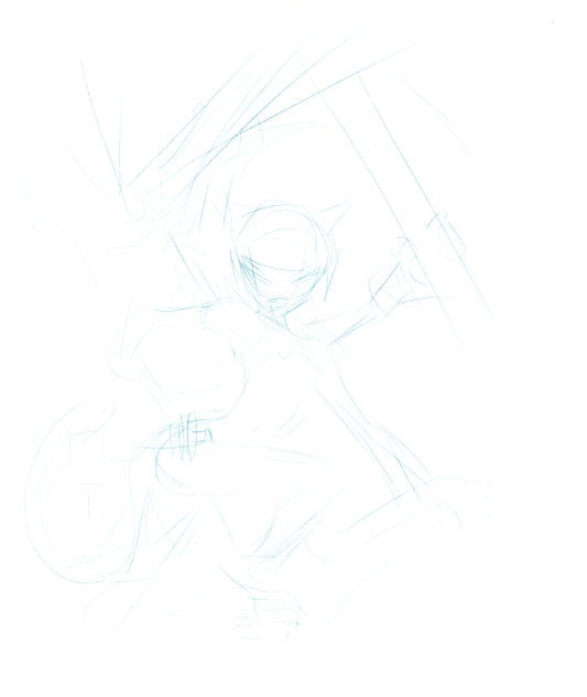 Dave Bullock 2 LOT Hand-Drawn Comic Illustrations for Covers and Book DC L41