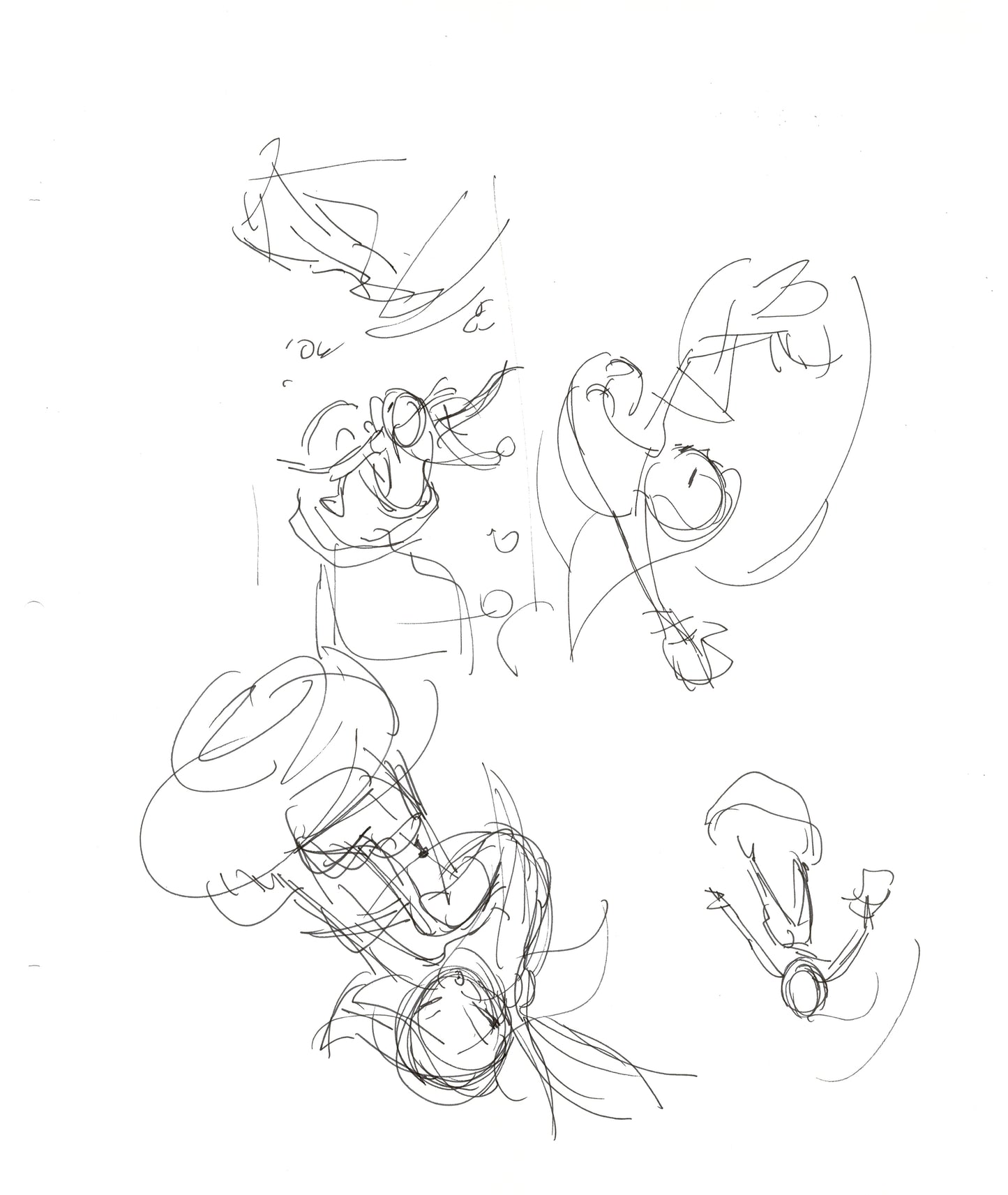 Dave Bullock 2 LOT Hand-Drawn Comic Illustrations for Covers and Book DC L43