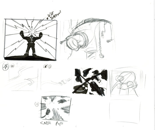 Dave Bullock Hand-Drawn Comic Illustration for Covers and Book DC M4