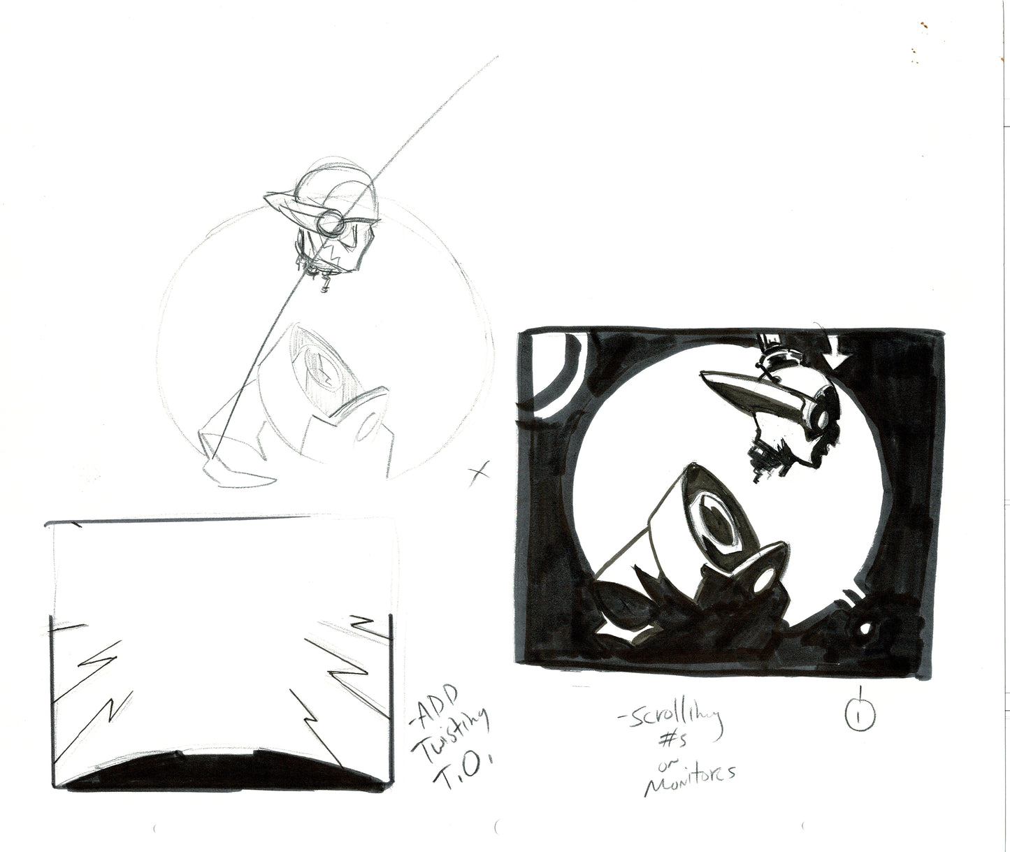 Dave Bullock Hand-Drawn Comic Illustration for Covers and Book DC M5