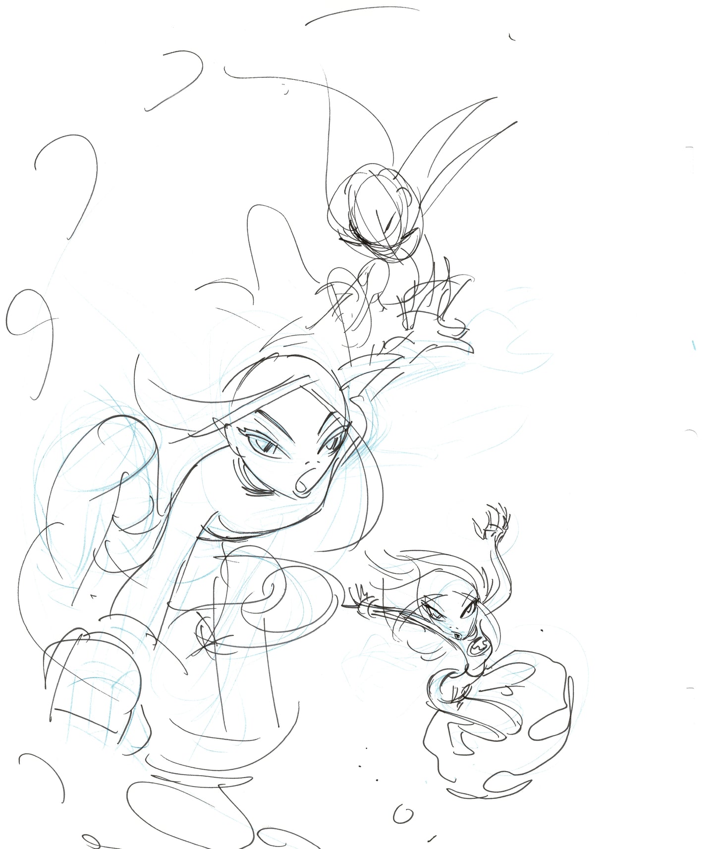 Dave Bullock Hand-Drawn Comic Illustration for Covers and Book DC M14