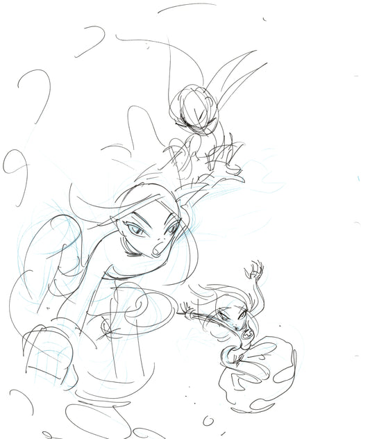 Dave Bullock Hand-Drawn Comic Illustration for Covers and Book DC M14