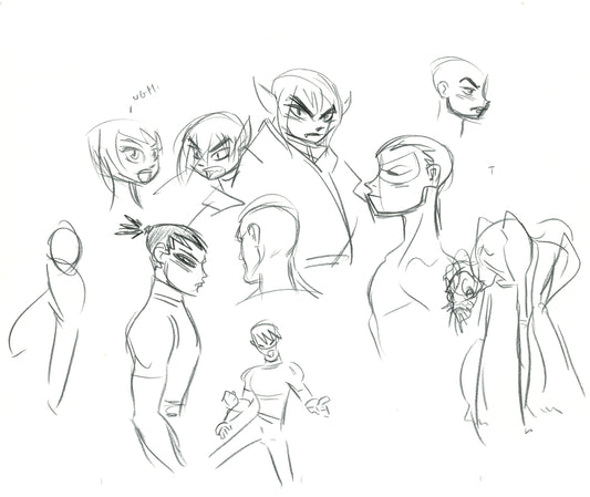 Dave Bullock Hand-Drawn Comic Illustration for Covers and Book DC M18