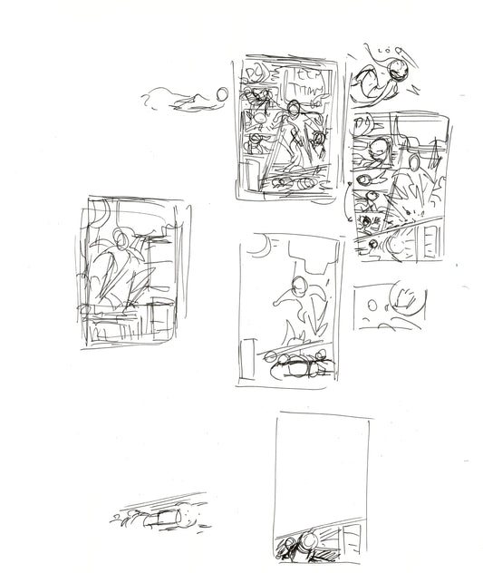 Dave Bullock Hand-Drawn Comic Illustration for Covers and Book DC M19