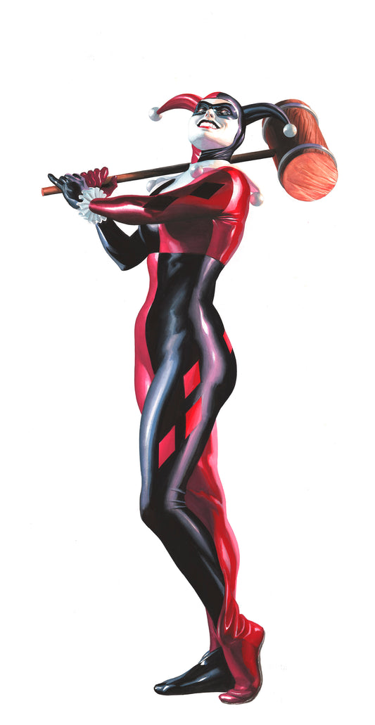 DC Villains Harley Quinn Alex Ross Signed DC SDCC 2025 Exclusive Print on Paper Limited Edition of 25 Printers Proof Edition