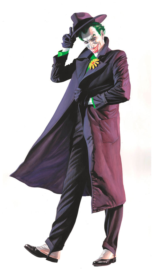 DC Villains The Joker Alex Ross Signed DC SDCC 2025 Exclusive Print on Paper Limited Edition of 25 Printers Proof Edition