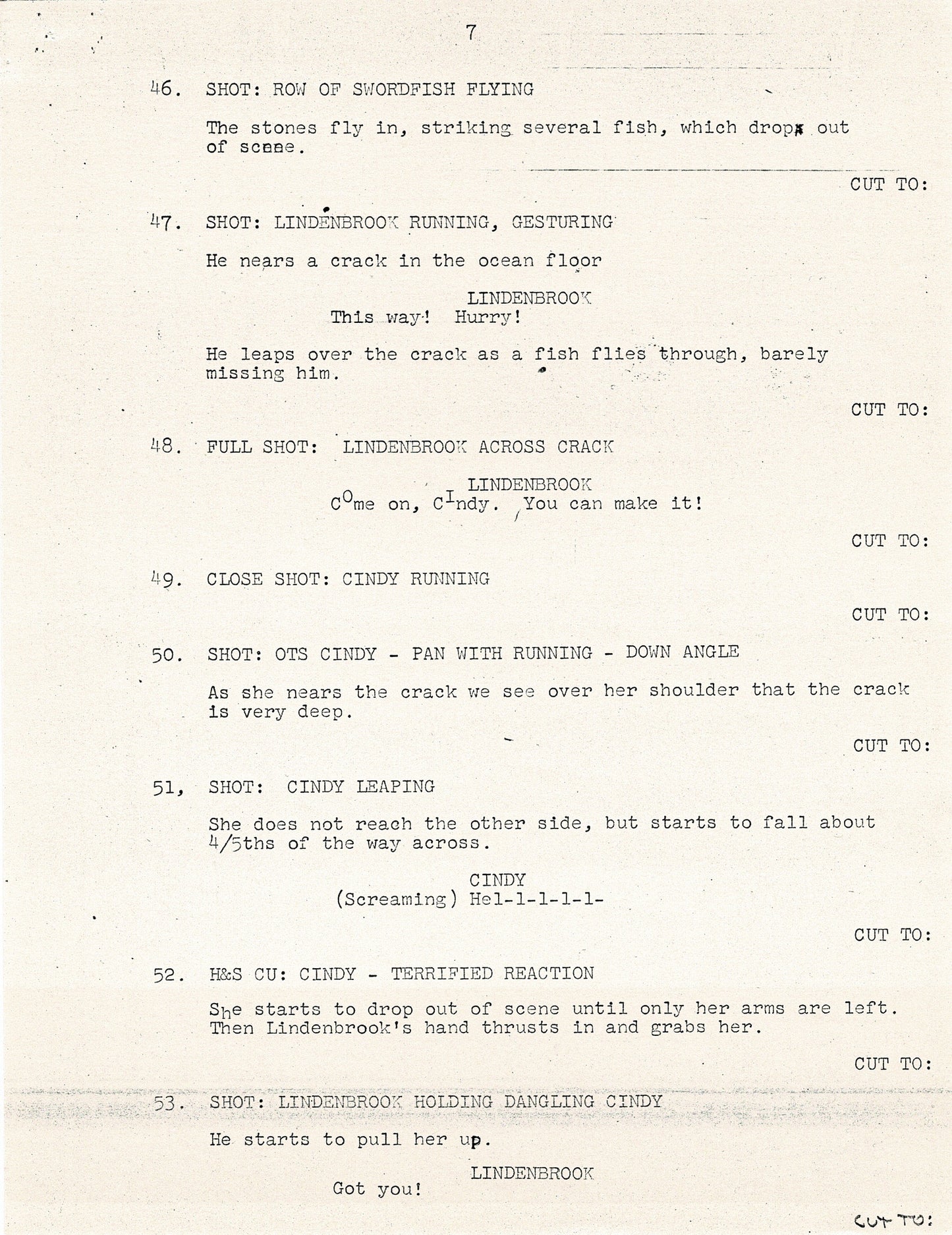 Journey To the Center of the Earth 1967 44-page Cartoon Script Filmation Ocean