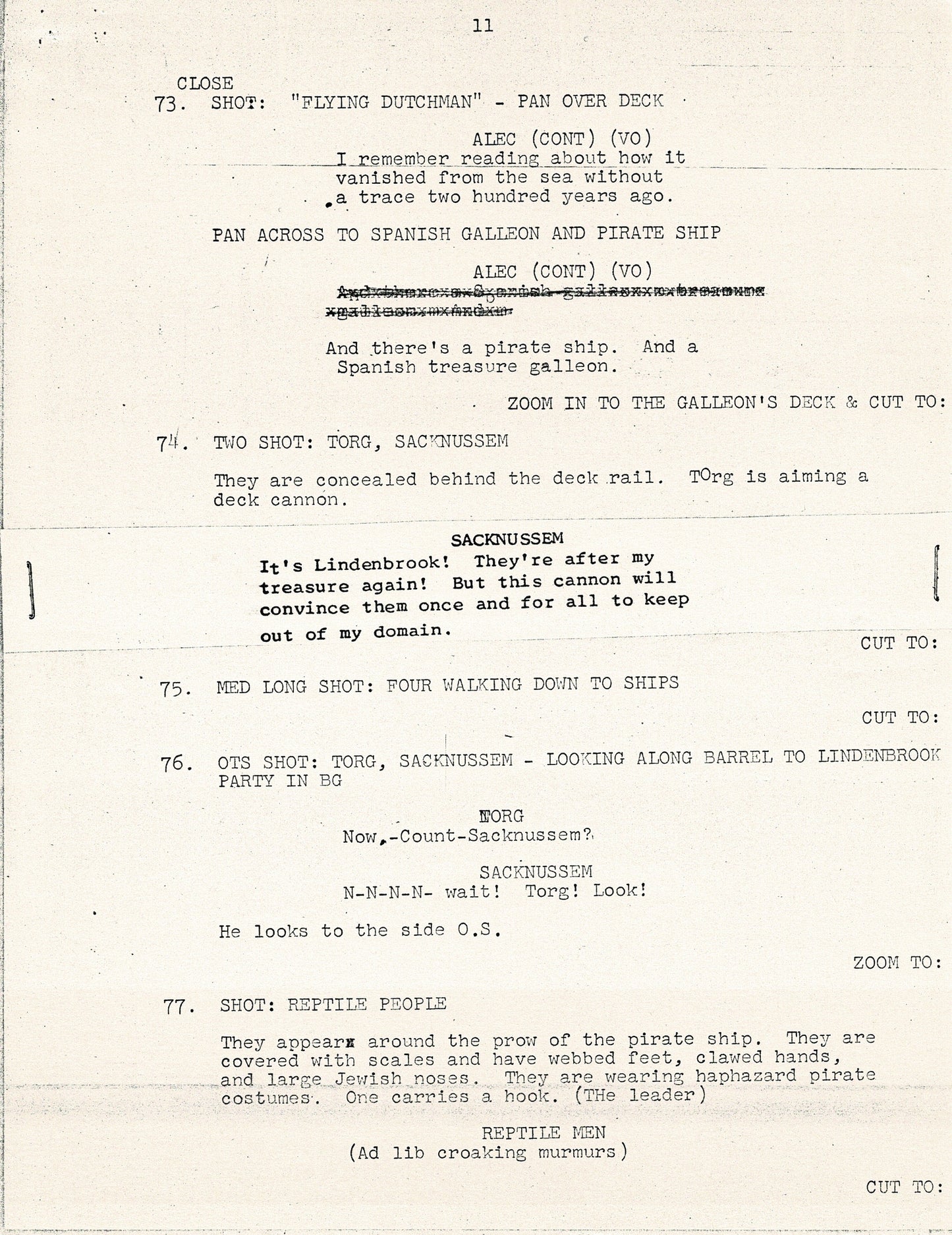 Journey To the Center of the Earth 1967 44-page Cartoon Script Filmation Ocean