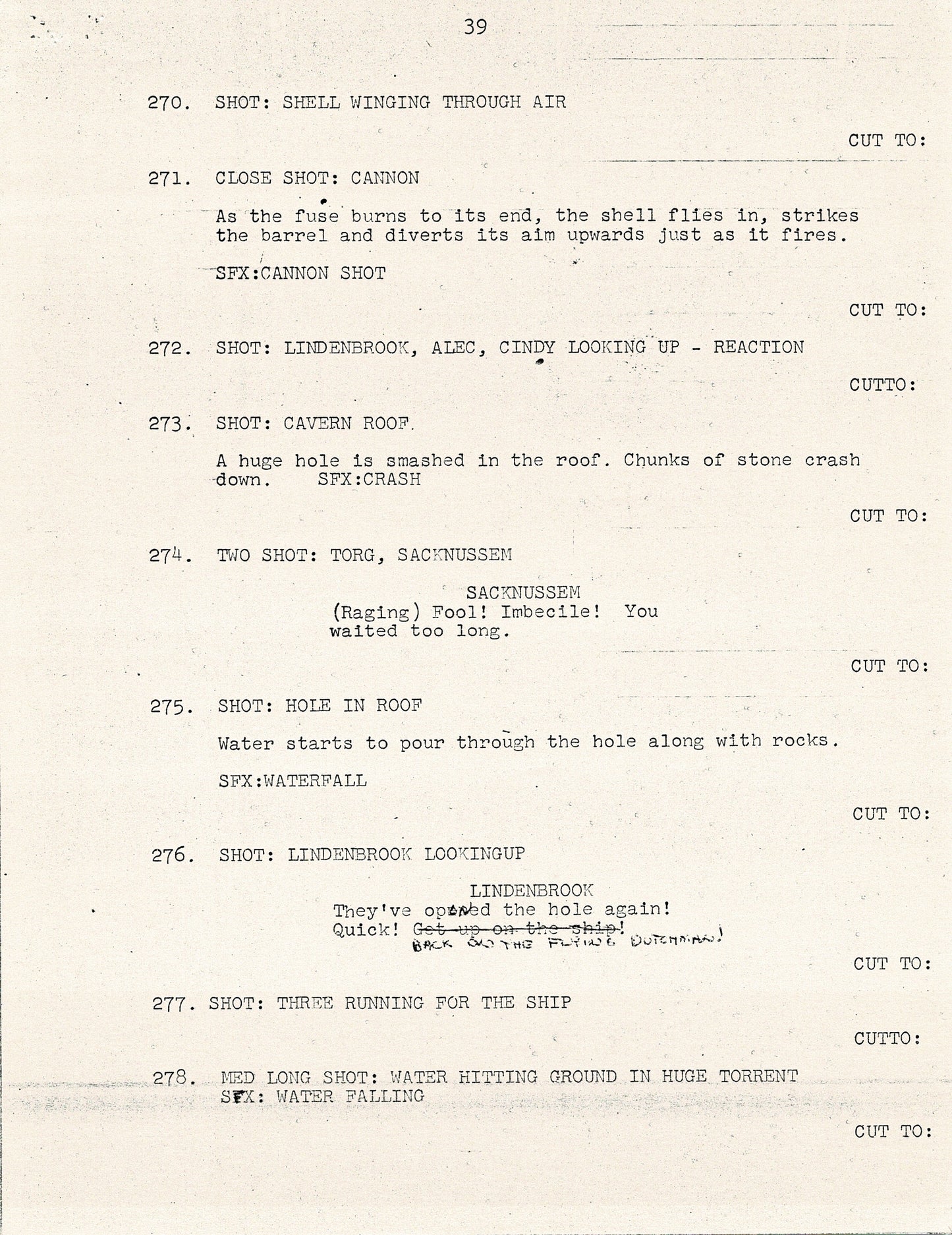 Journey To the Center of the Earth 1967 44-page Cartoon Script Filmation Ocean