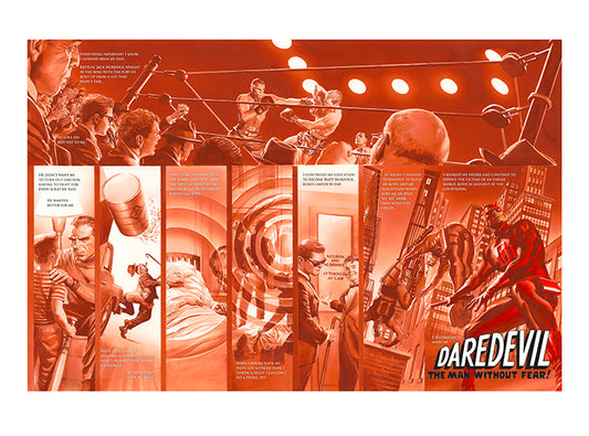Origins Daredevil Alex Ross Signed Marvel NYCC 2026 Exclusive Print on Paper Limited Edition of 25 Printers Proof Edition