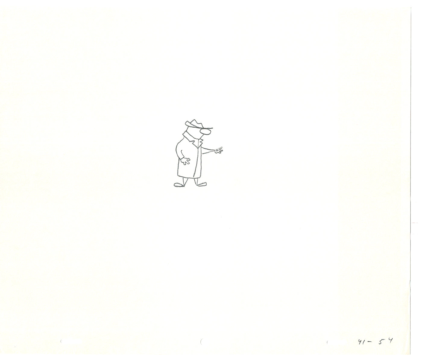 Sesame Street Two Cel Drawings Detective Anticipation Production Cartoon Ivanick 1989 CD029