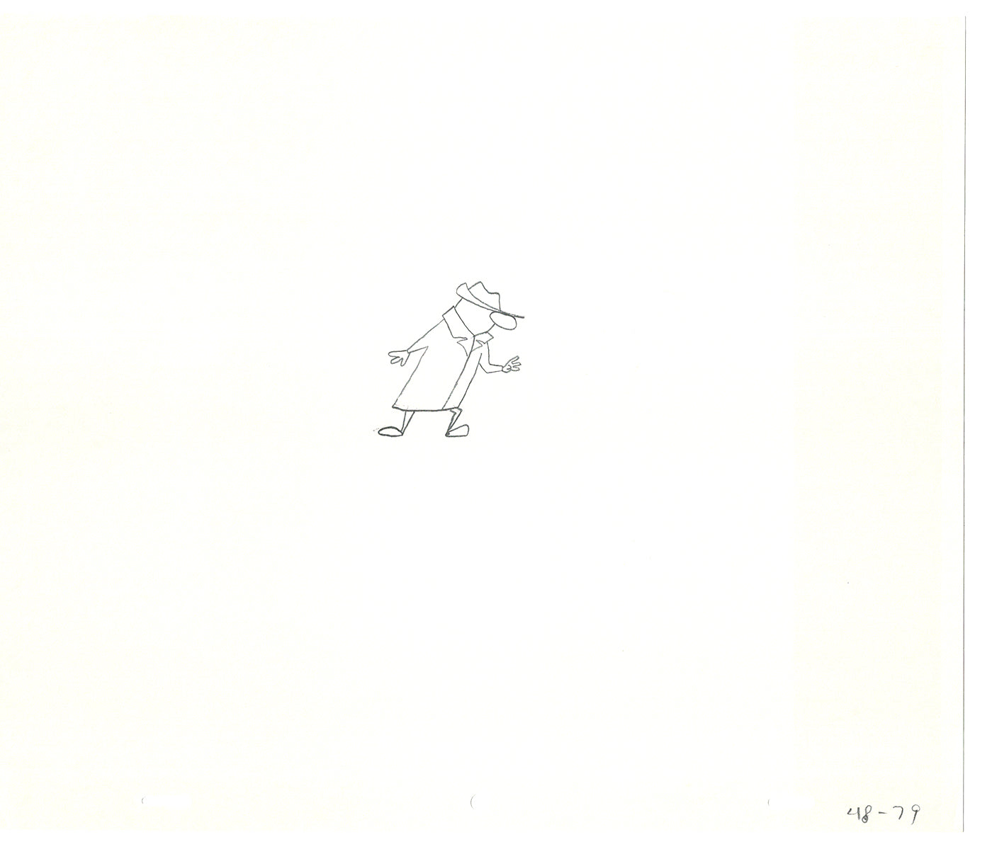 Sesame Street Two Cel Drawings Detective Anticipation Production Cartoon Ivanick 1989 CD031