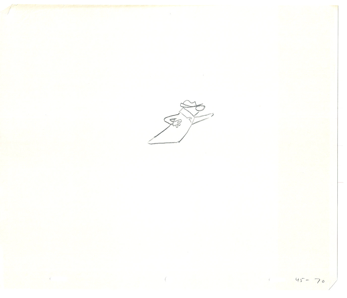 Sesame Street Two Cel Drawings Detective Anticipation Production Cartoon Ivanick 1989 CD033