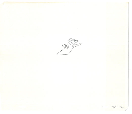 Sesame Street Two Cel Drawings Detective Anticipation Production Cartoon Ivanick 1989 CD033