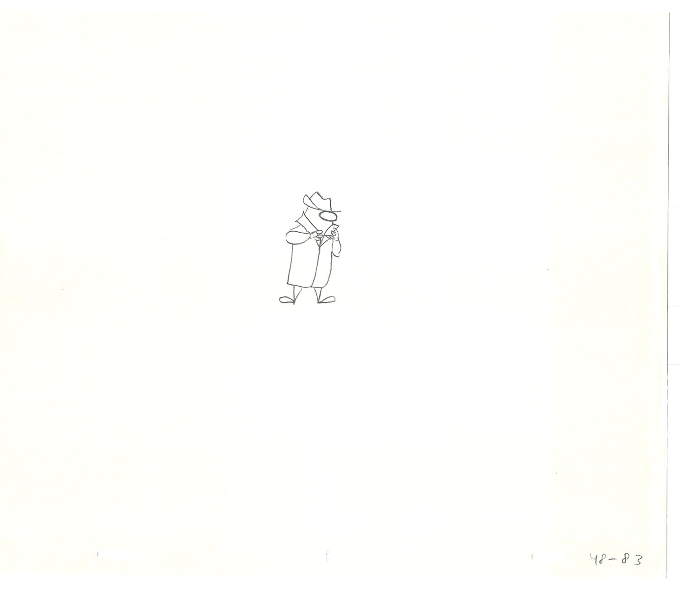 Sesame Street Two Cel Drawings Detective Anticipation Production Cartoon Ivanick 1989 CD035