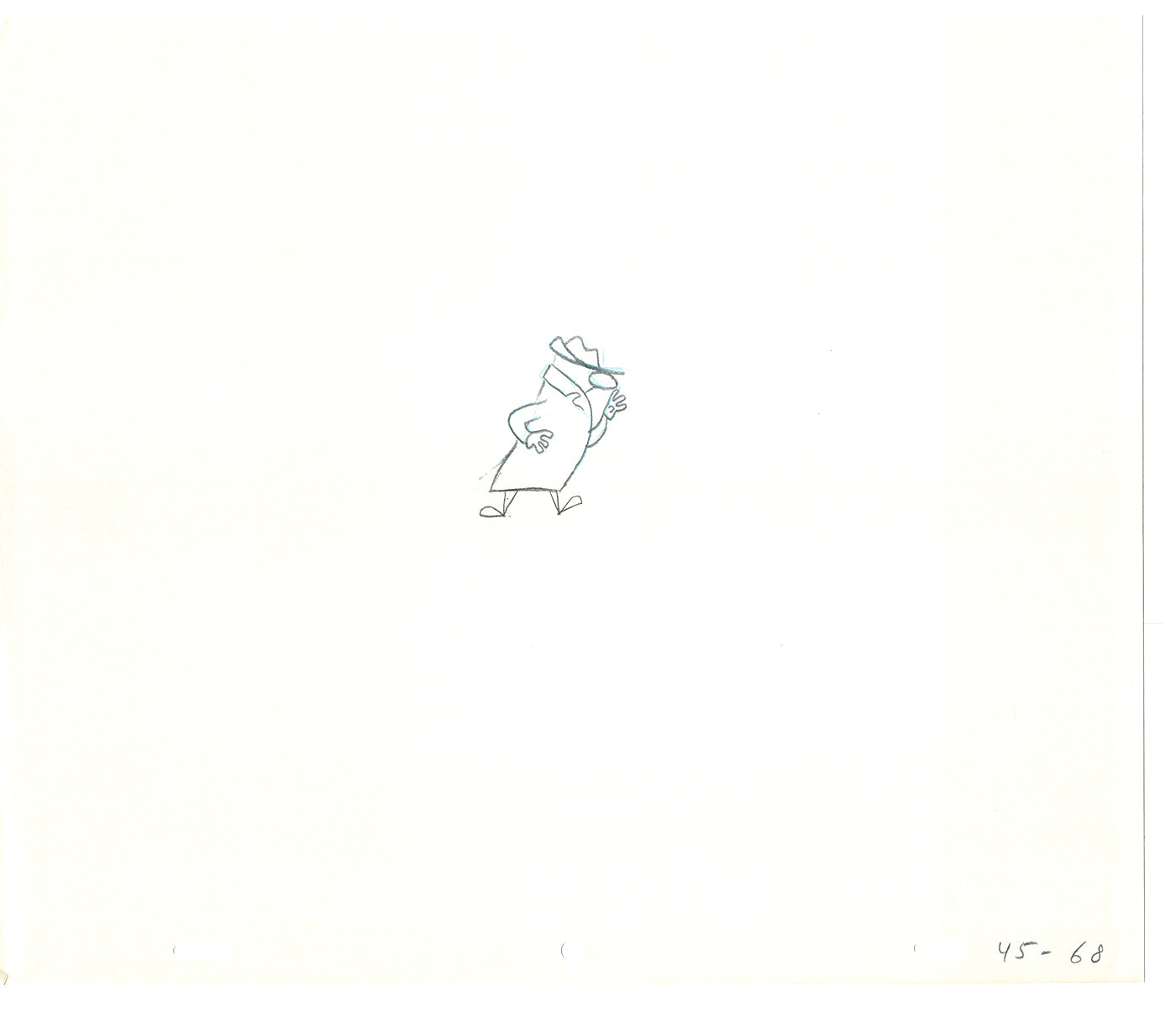 Sesame Street Two Cel Drawings Detective Anticipation Production Cartoon Ivanick 1989 CD041