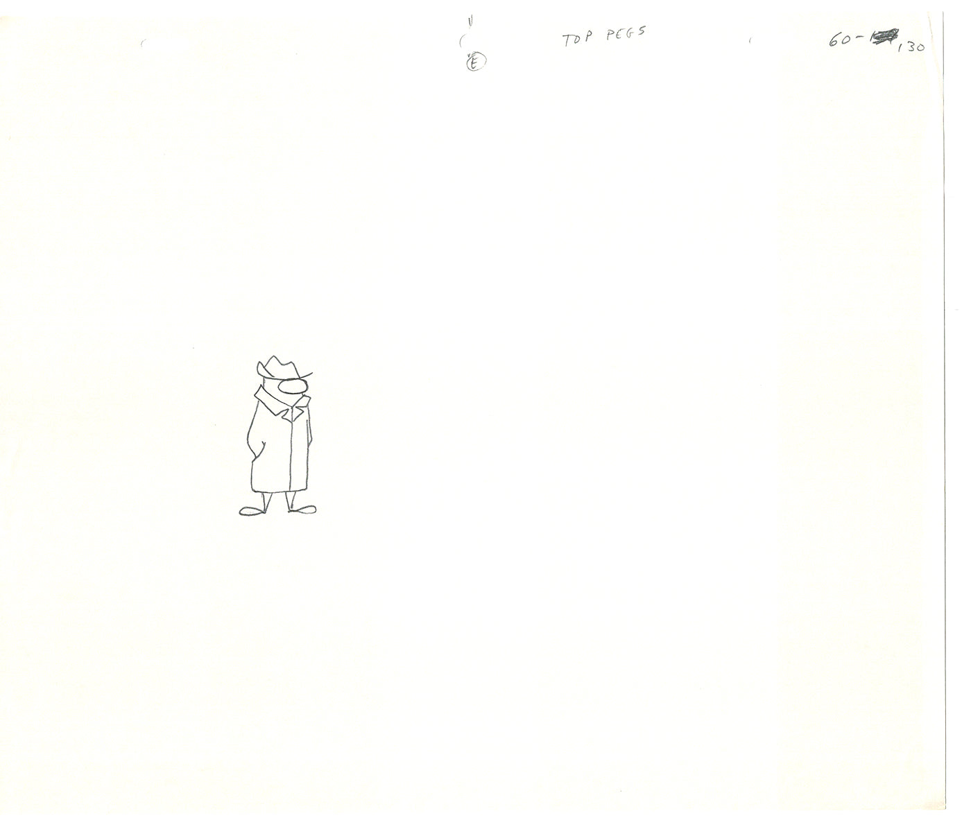 Sesame Street Two Cel Drawings Detective Anticipation Production Cartoon Ivanick 1989 CD051