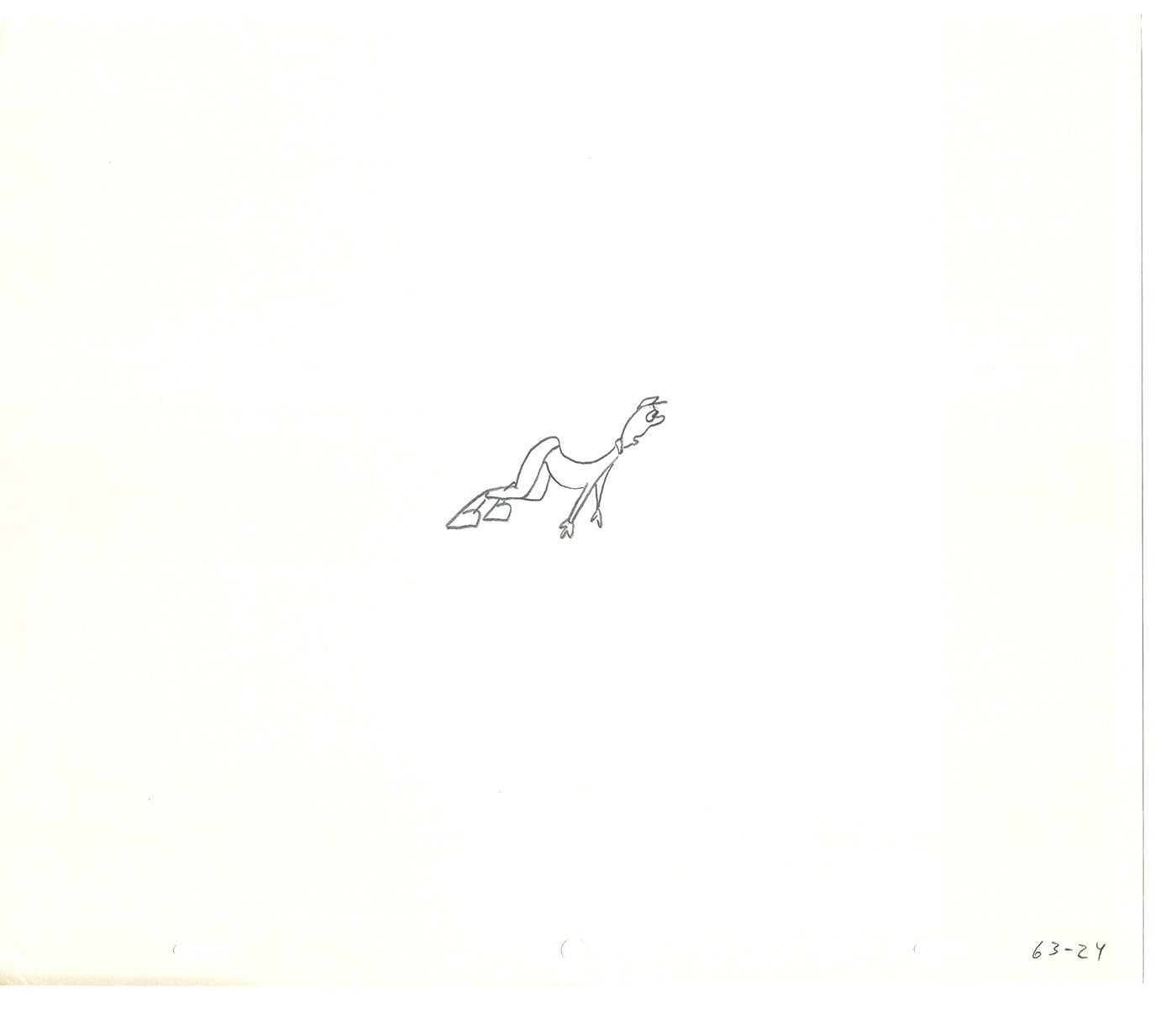 Sesame Street Two Cel Drawings Detective Anticipation Production Cartoon Ivanick 1989 CD057