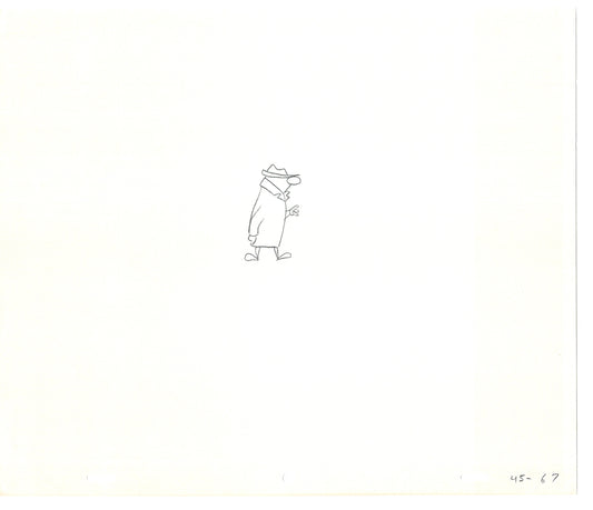 Sesame Street Two Cel Drawings Detective Anticipation Production Cartoon Ivanick 1989 CD061