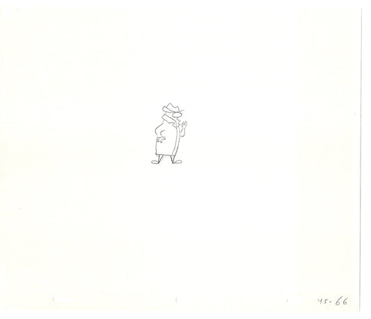 Sesame Street Two Cel Drawings Detective Anticipation Production Cartoon Ivanick 1989 CD063