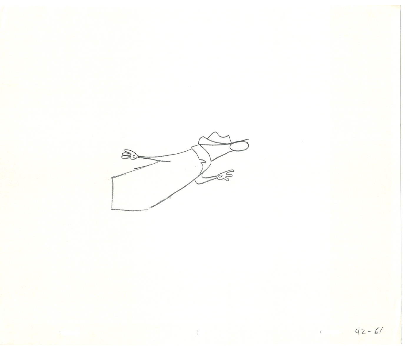 Sesame Street Two Cel Drawings Detective Anticipation Production Cartoon Ivanick 1989 CD065
