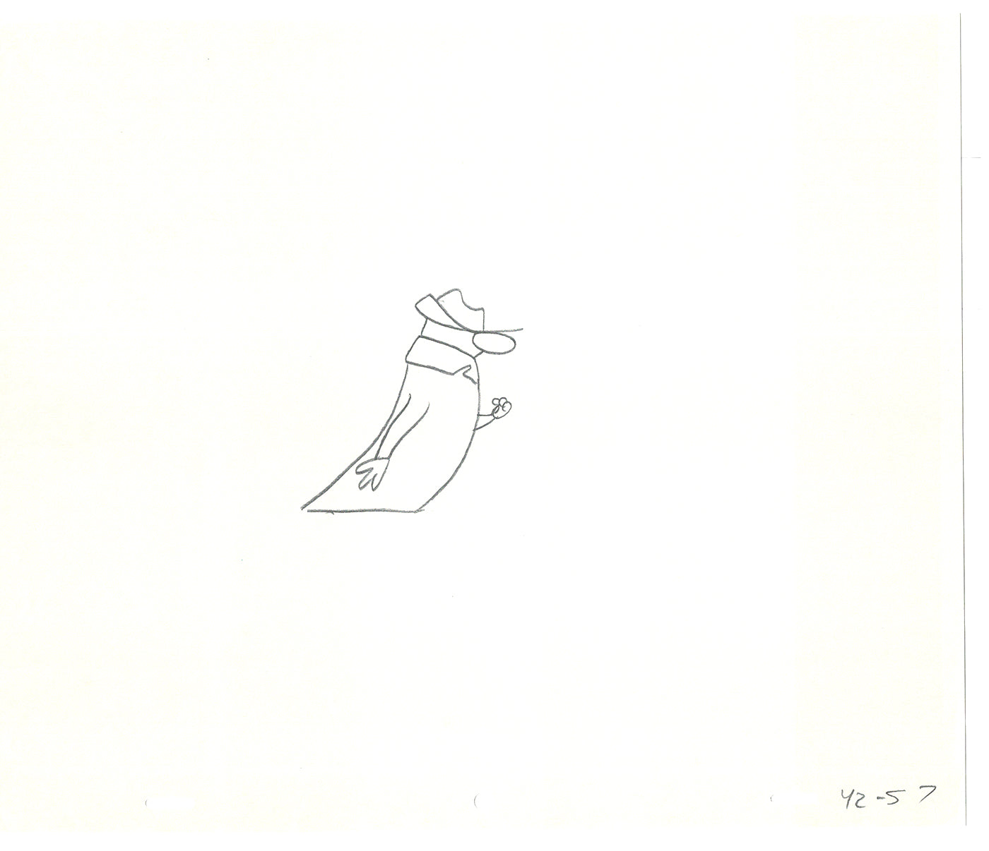 Sesame Street Two Cel Drawings Detective Anticipation Production Cartoon Ivanick 1989 CD073