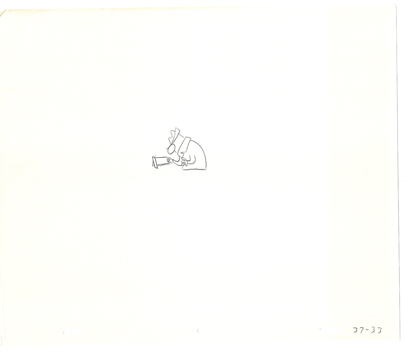 Sesame Street Two Cel Drawings Detective Anticipation Production Cartoon Ivanick 1989 CD099