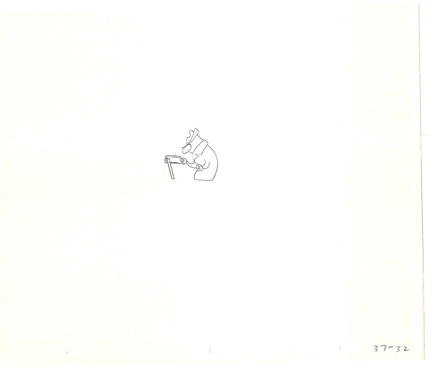 Sesame Street Two Cel Drawings Detective Anticipation Production Cartoon Ivanick 1989 CD101