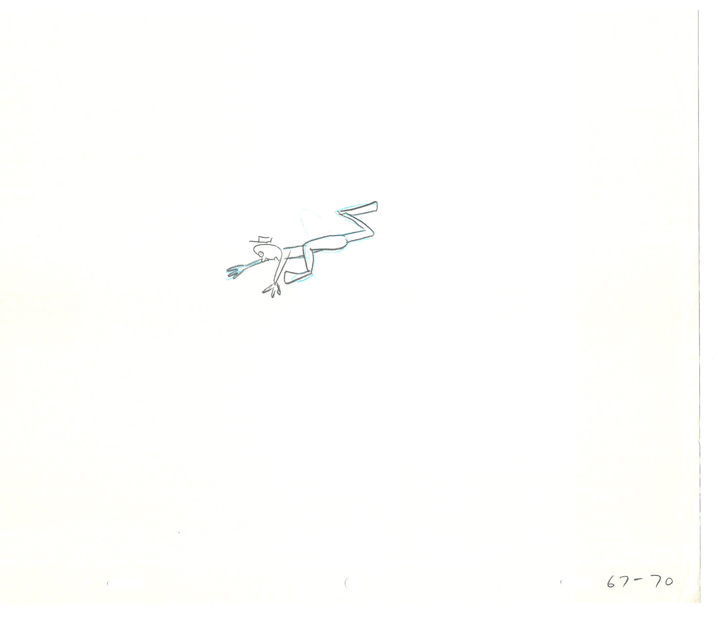 Sesame Street Two Cel Drawings Detective Anticipation Production Cartoon Ivanick 1989 CD121